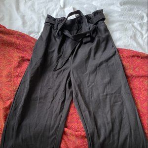 H&M TIE UP BLACK PANTS W/ TAG